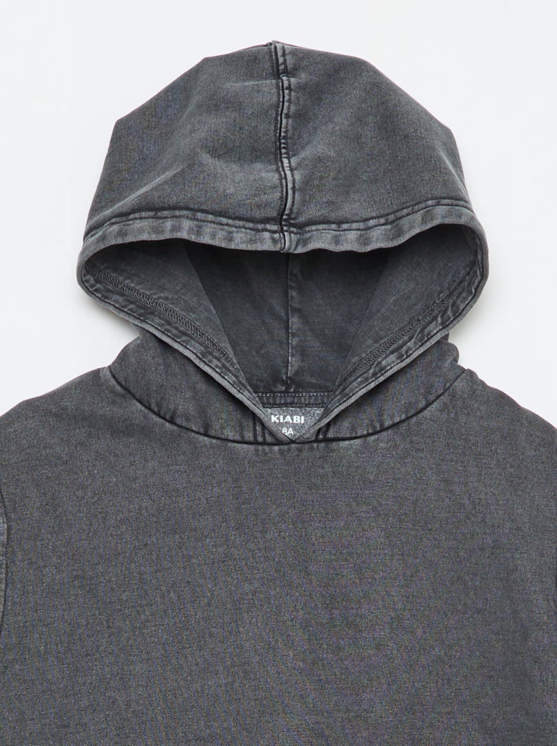 Sweat à capuche sans manches Gris - Kiabi