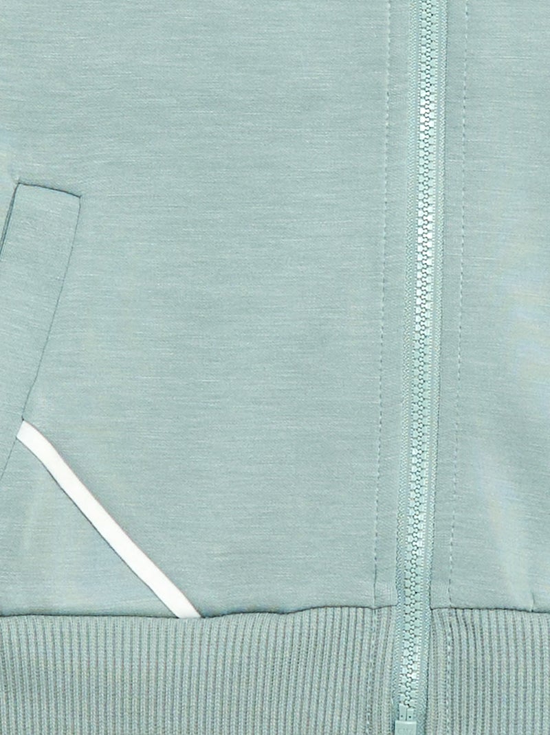Sweat à capuche toucher doux Bleu - Kiabi