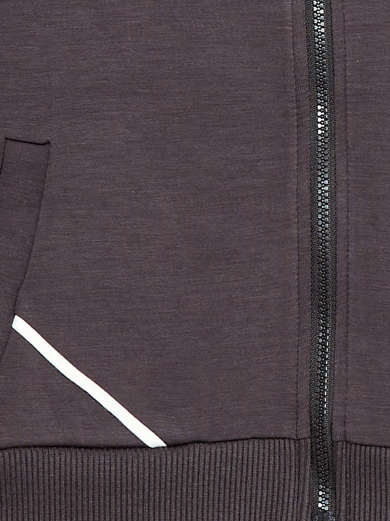 Sweat à capuche toucher doux Noir - Kiabi