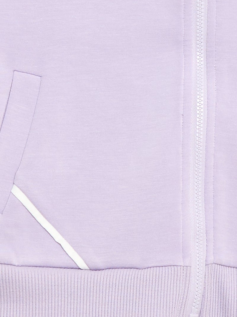 Sweat à capuche toucher doux Violet - Kiabi