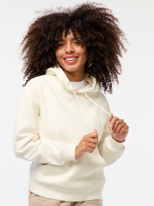 Sweat à capuche uni - Kiabi