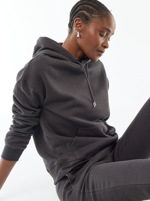 Sweat à capuche uni - Kiabi