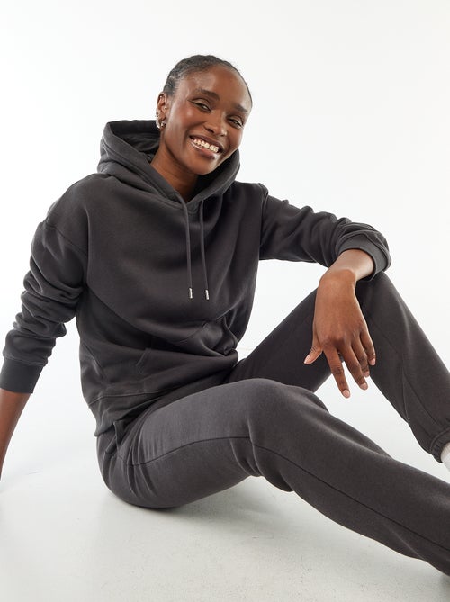 Sweat à capuche uni - Kiabi