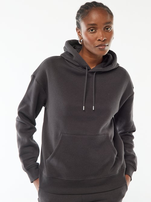 Sweat à capuche uni - Kiabi