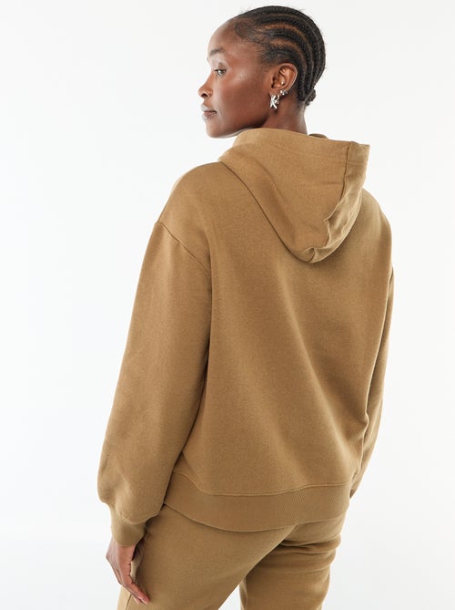 Sweat à capuche uni - Kiabi