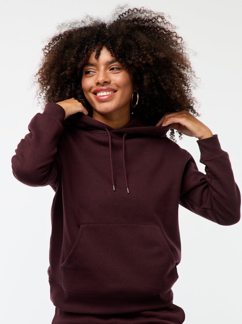 Sweat à capuche uni - Kiabi