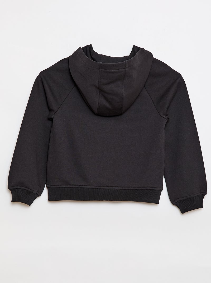Sweat à capuche zippé - Collection facile à enfiler Noir - Kiabi