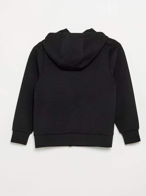 Sweat à capuche zippé avec 2 poches zippées - Kiabi Sweat à capuche zippé avec 2 poches zippées - Kiabi