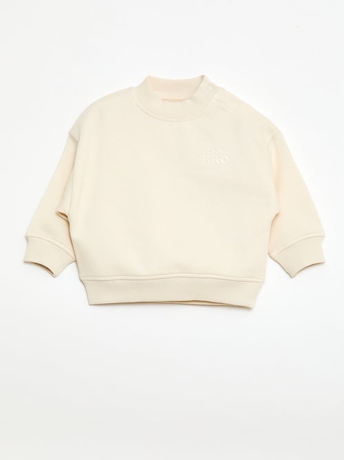 Sweat à col rond brother and sister - Kiabi