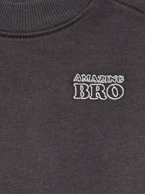 Sweat à col rond brother and sister - Kiabi