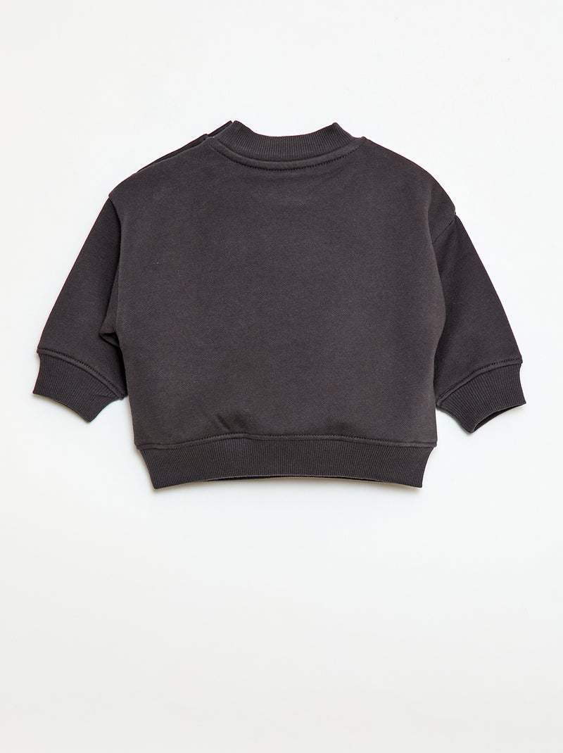 Sweat à col rond brother and sister Gris - Kiabi