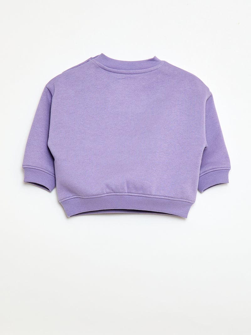 Sweat à col rond Brother & Sister Violet - Kiabi