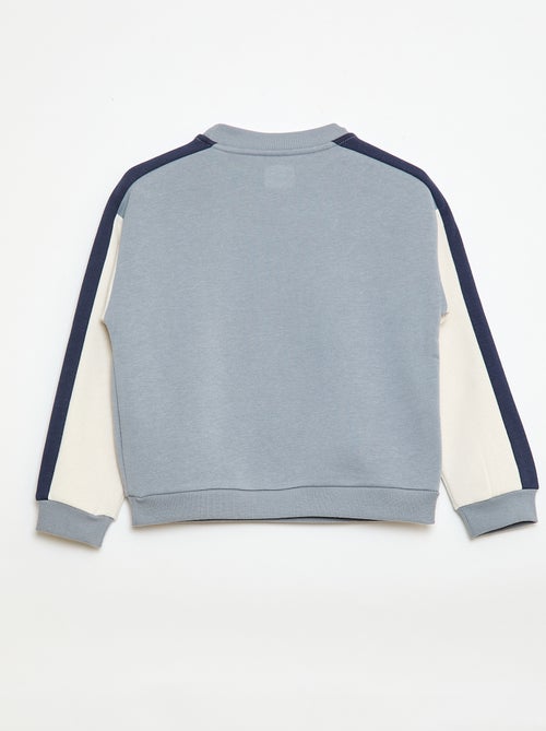 Sweat à col rond color block - Kiabi