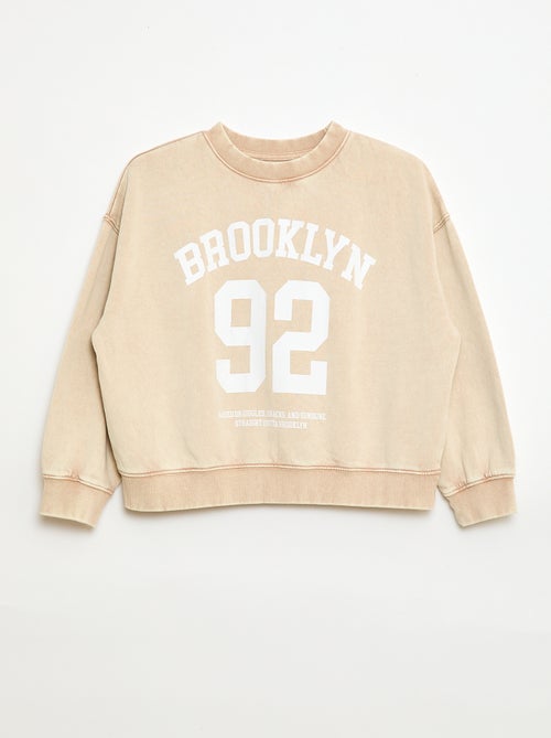 Sweat à col rond imprimé - Kiabi