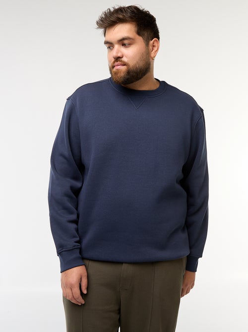 Sweat à col rond uni - Kiabi