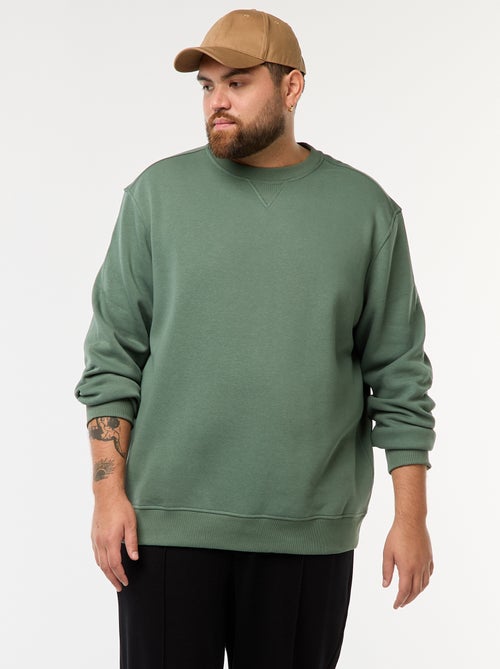 Sweat à col rond uni - Kiabi