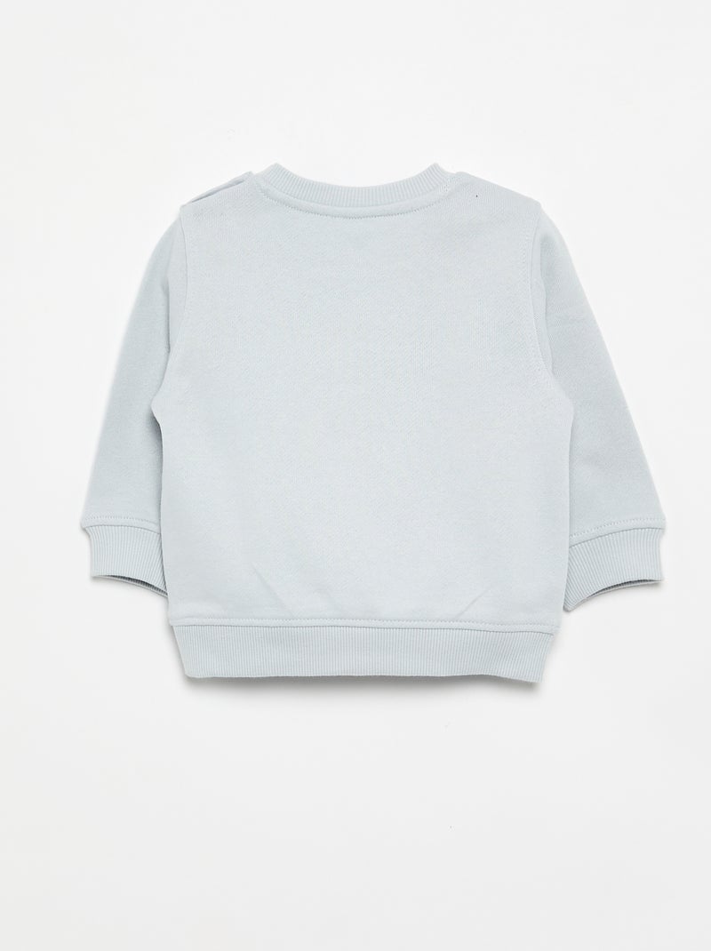 Sweat à manches longues avec imprimé Bleu - Kiabi