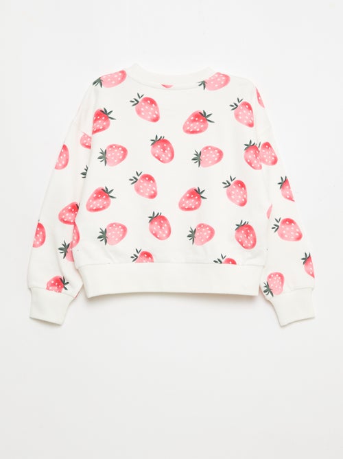 Sweat à motif et col rond - Kiabi