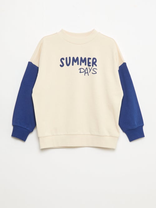 Sweat à rayures col rond - Kiabi