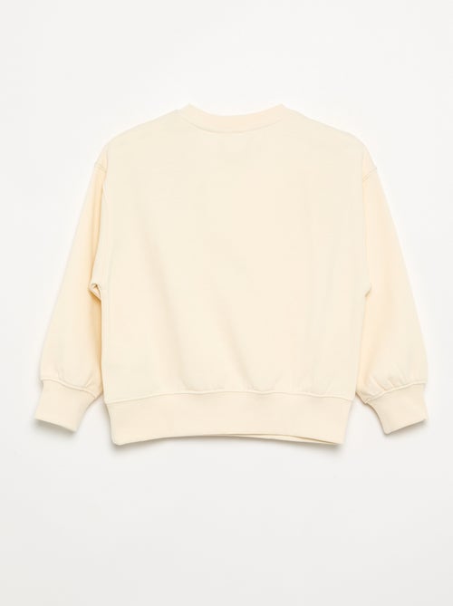 Sweat avec animations 'fleurs' en 3 dimensions - Kiabi