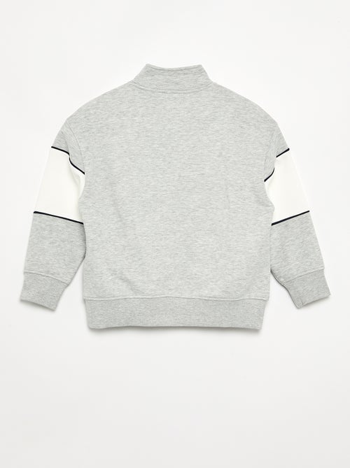Sweat avec large bande contrastée - Kiabi