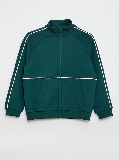 Sweat avec ouverture zippée - Kiabi