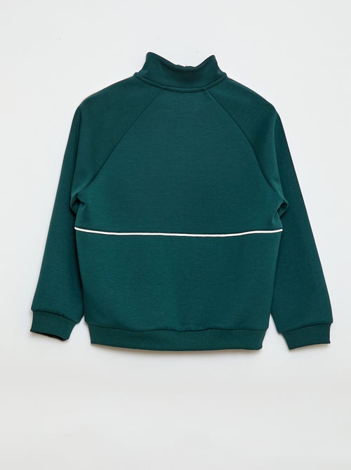 Sweat avec ouverture zippée - Kiabi