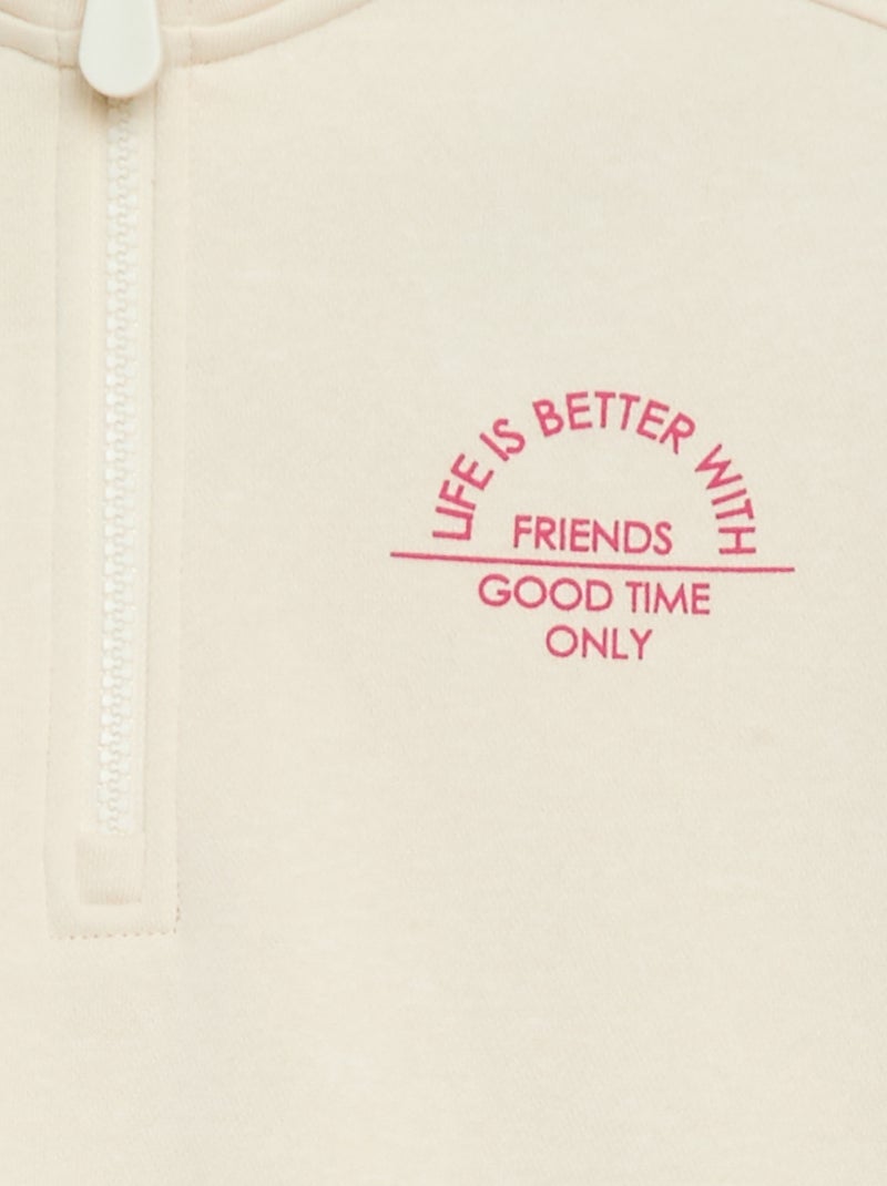 Sweat camionneur uni Beige - Kiabi