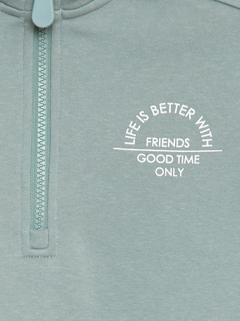 Sweat camionneur uni Bleu - Kiabi