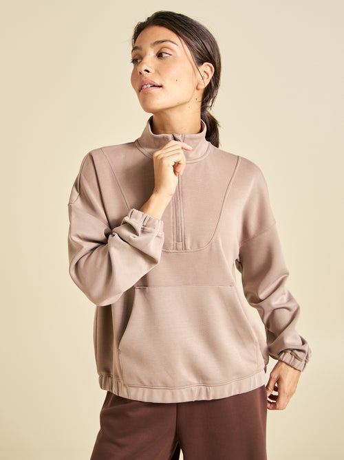 Sweat col camionneur - ekstract - Kiabi