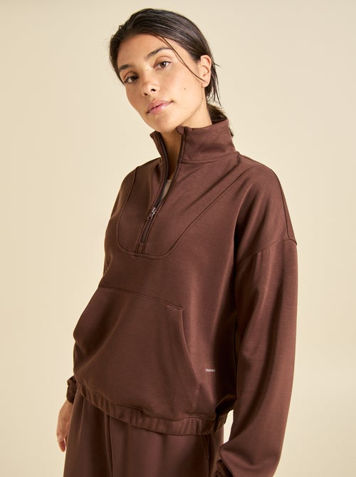 Sweat col camionneur - ekstract - Kiabi