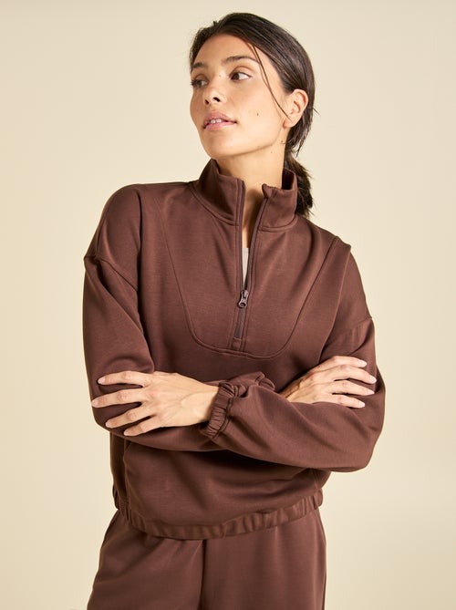 Sweat col camionneur - ekstract - Kiabi