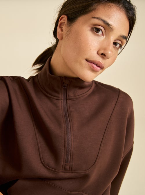 Sweat col camionneur - ekstract - Kiabi