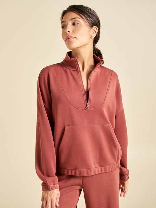 Sweat col camionneur - ekstract - Kiabi