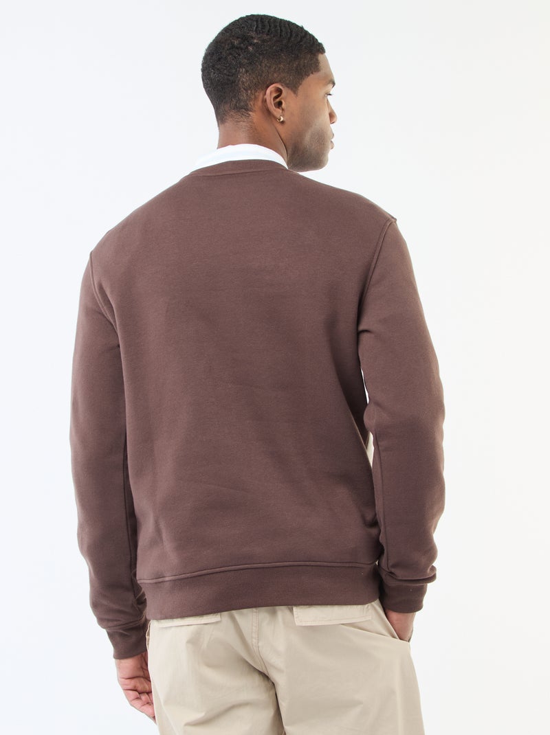 Sweat colorblock esprit sportswear Marron - Kiabi