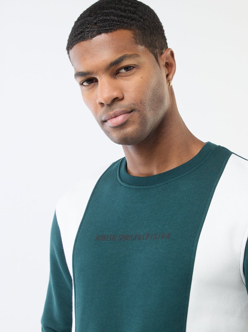 Sweat colorblock esprit sportswear Vert - Kiabi