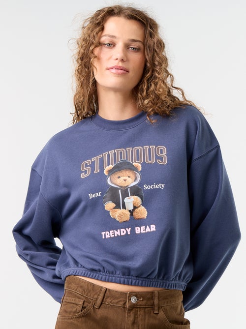 Sweat crop top - Kiabi Sweat crop top - Kiabi