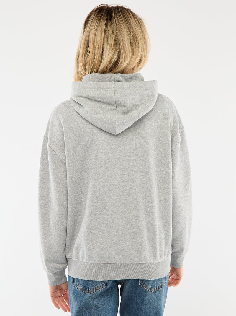 Sweat d'allaitement à capuche Gris - Kiabi