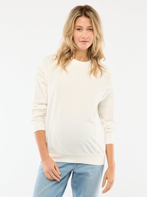 Sweat d'allaitement en molleton - Kiabi