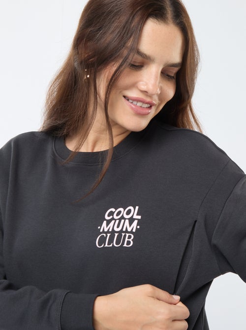 Sweat d'allaitement en molleton - Kiabi