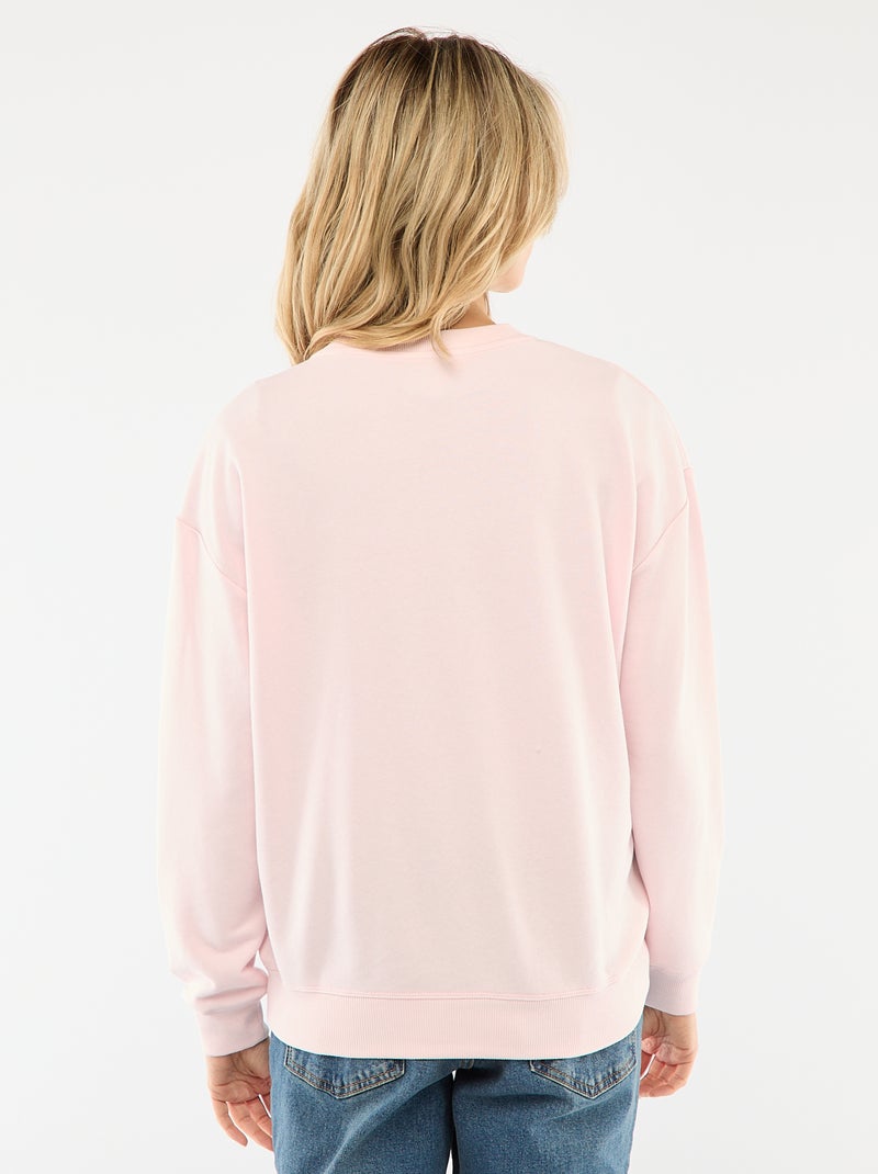 Sweat d'allaitement en molleton Rose - Kiabi