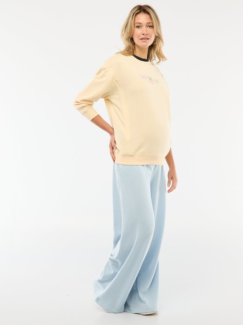 Sweat d'allaitement Jaune - Kiabi
