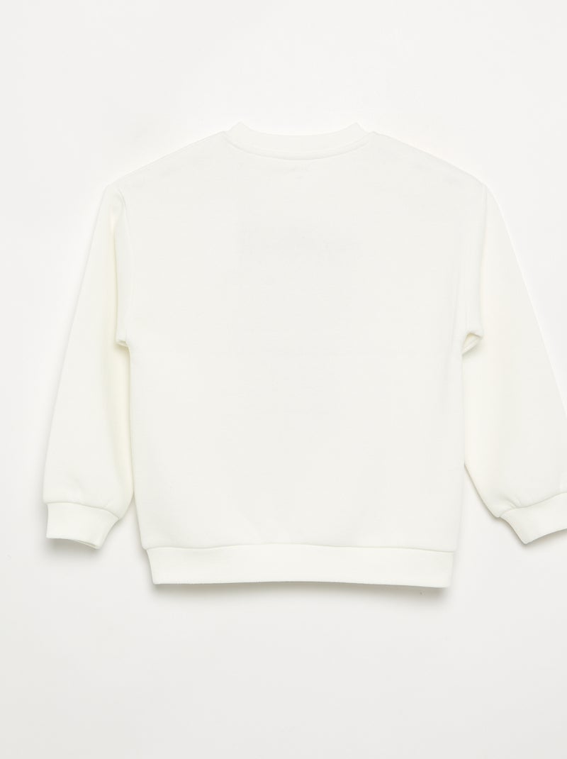 Sweat de Noël avec animation Blanc - Kiabi