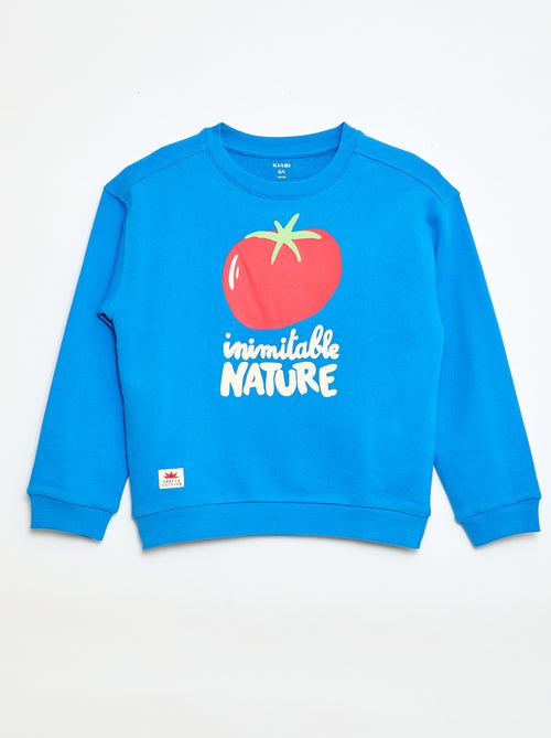 Sweat en French Terry à motif - Kiabi