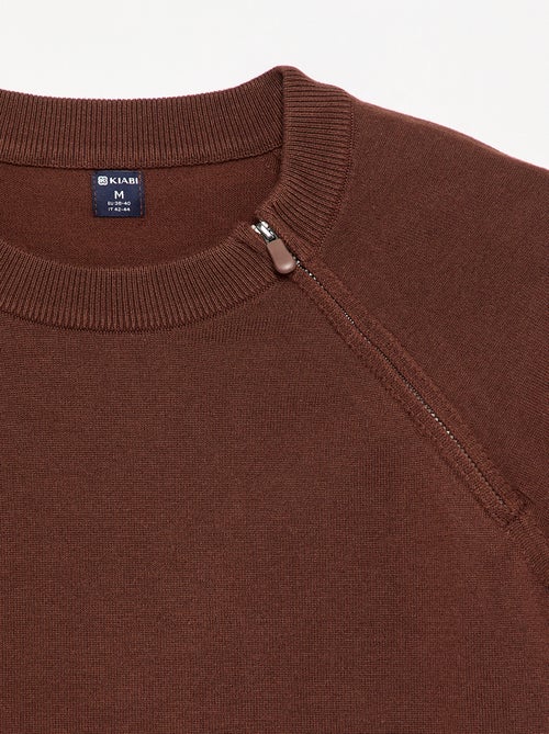Sweat en maille - collection facile à enfiler - Kiabi
