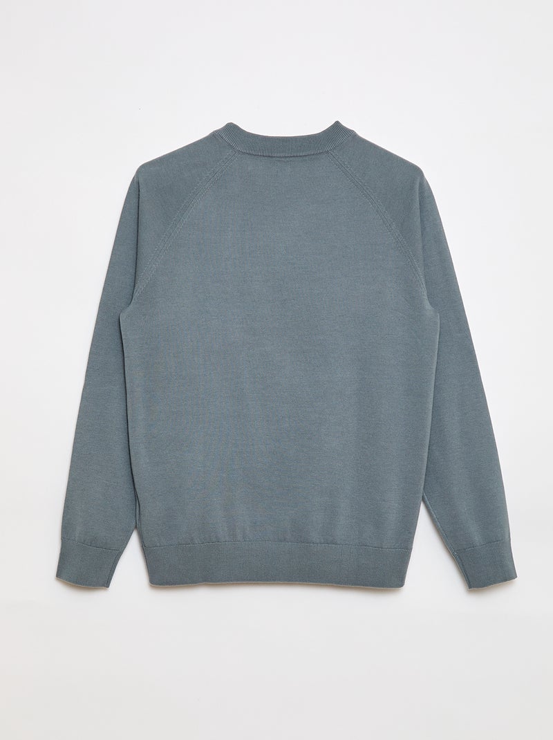 Sweat en maille - So Easy Bleu - Kiabi