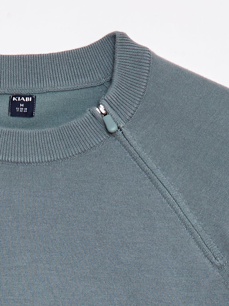 Sweat en maille - So Easy Bleu - Kiabi