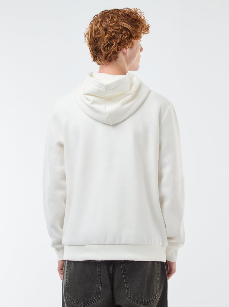 Sweat en molleton à imprimé Blanc - Kiabi