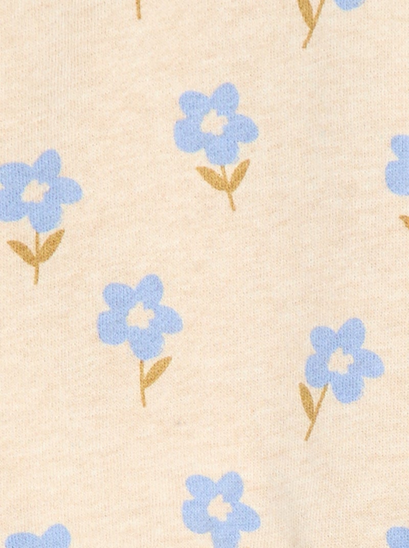 Sweat en molleton à motif Beige - Kiabi