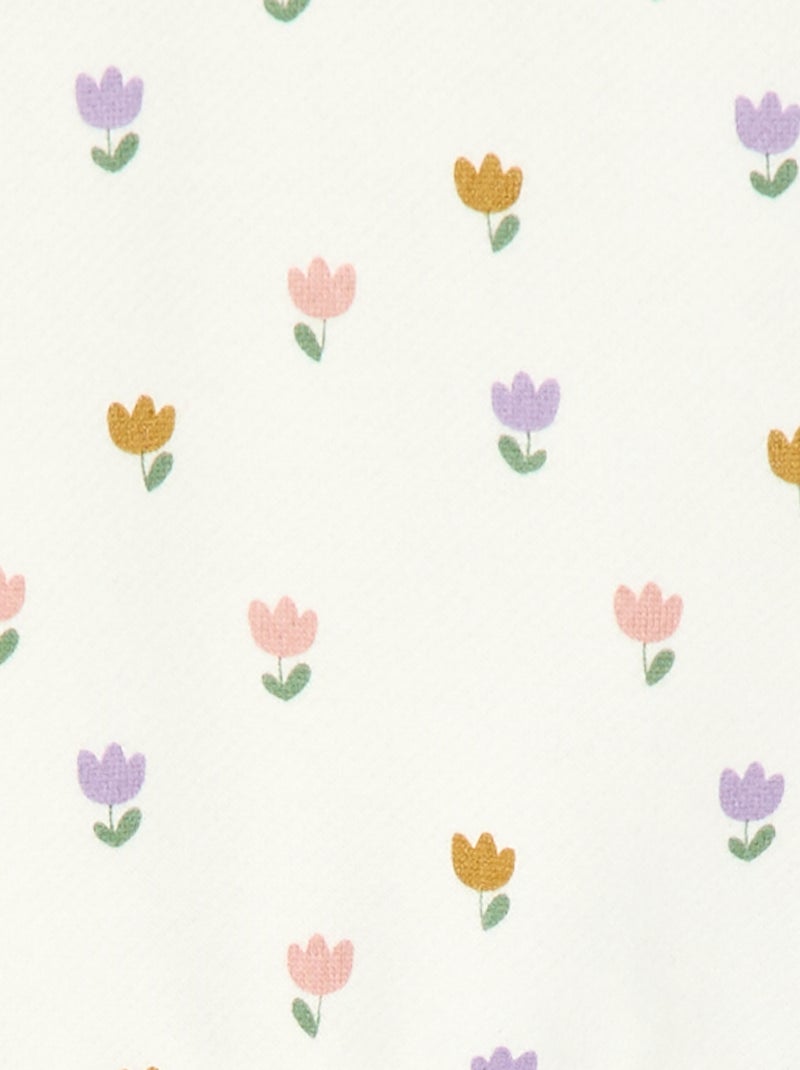 Sweat en molleton à motif Blanc - Kiabi